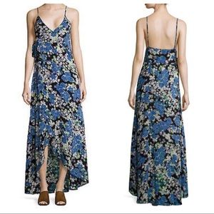 WILDFOX Floral Surplice Atlantis Maxi Dress